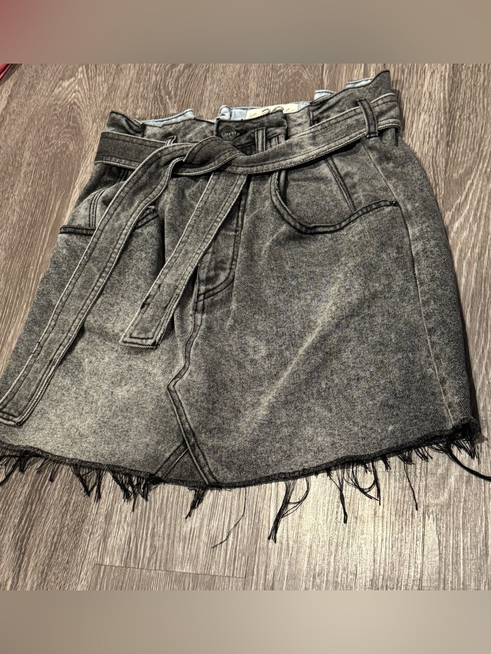 Free People East of Eden Denim Mini Skirt EUC Size 28